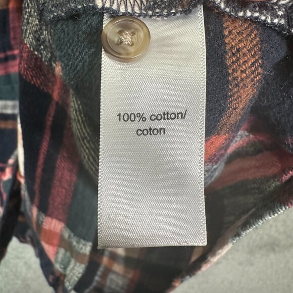 Maurices Plaid Tunic Boyfriend Button Down Long Sleeve Flannel Shirt - Picture 11 of 12